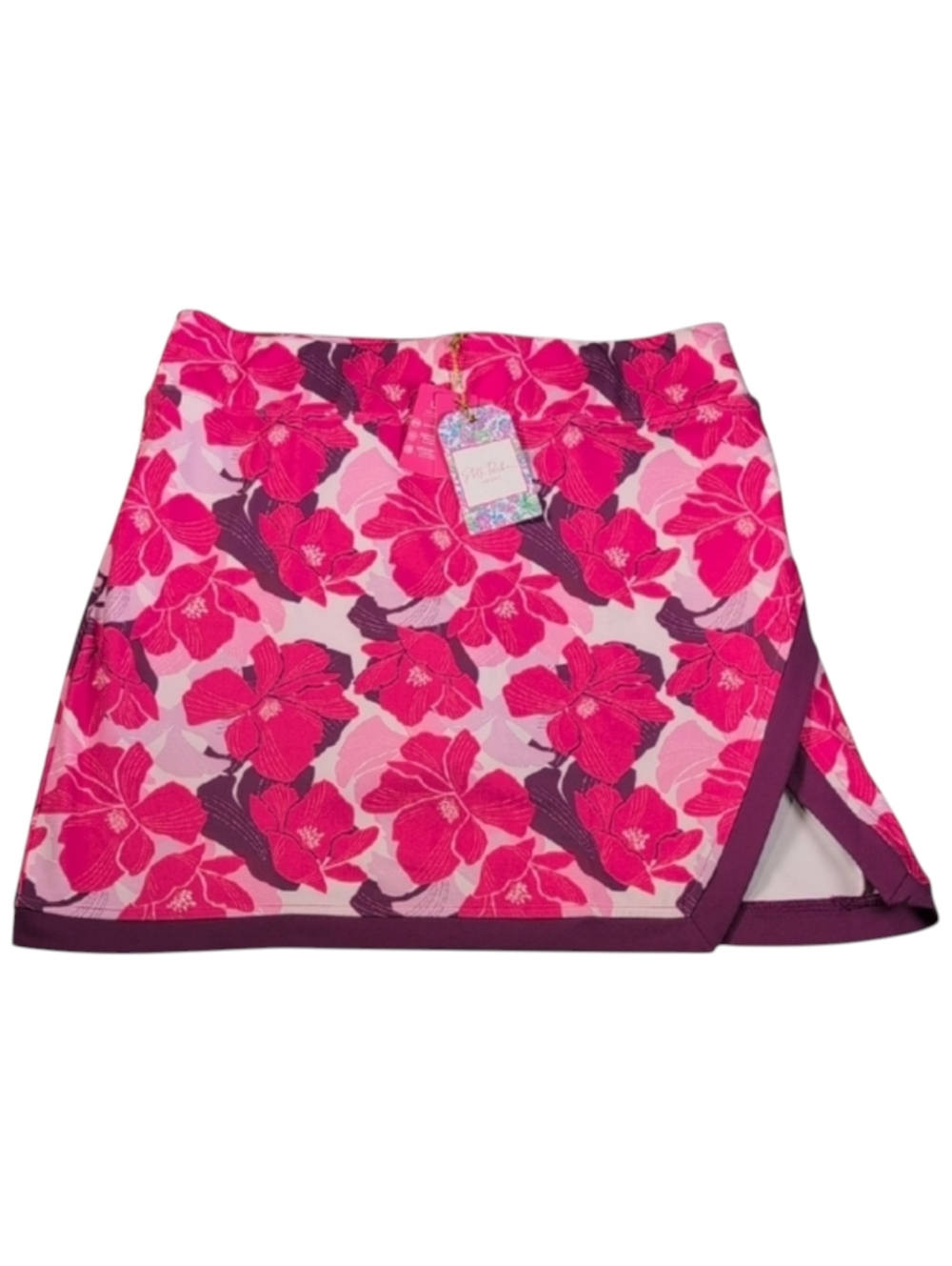 Stella Parker Sport Tennis Golf Skirt Skort Pink Floral Size Medium